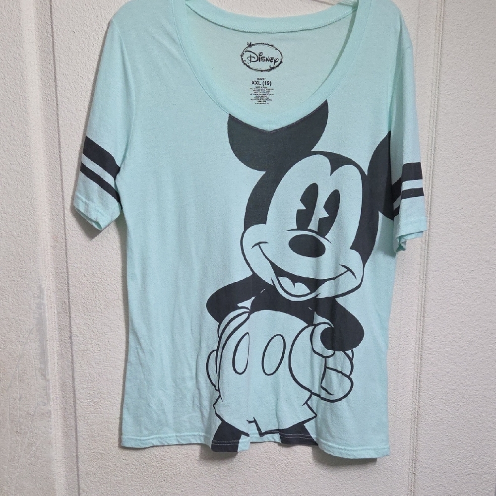 Disney Light Blue Mickey Mouse Shirt
